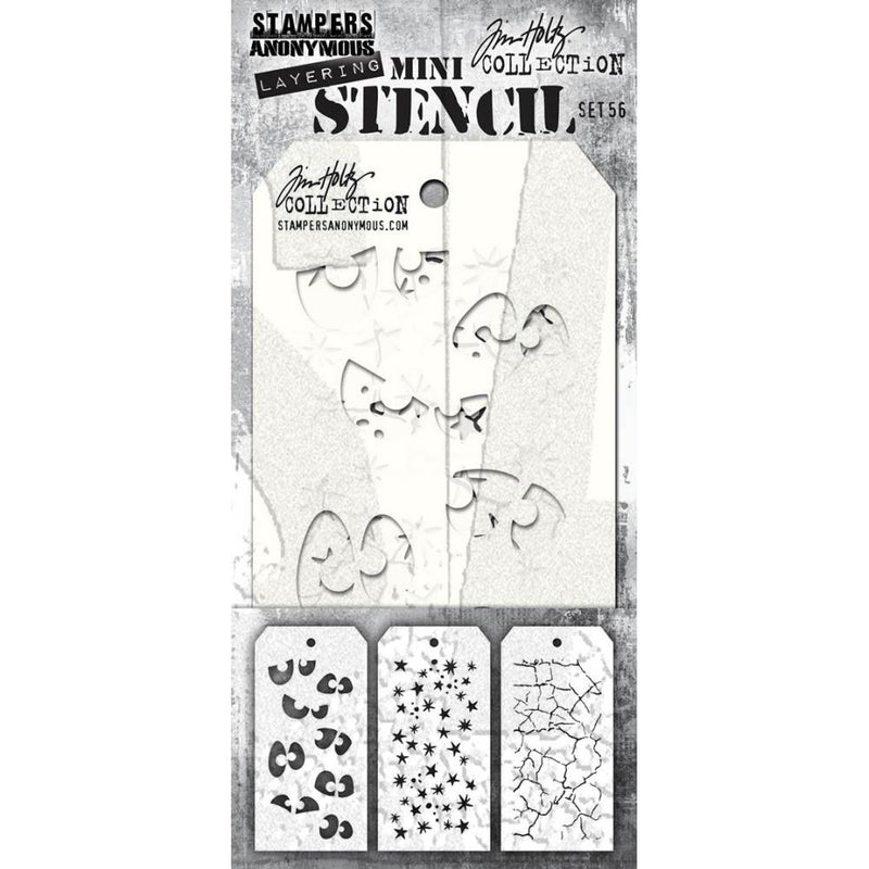 Stampers Anonymous Mini Layering Stencil Set 3Pc - Set