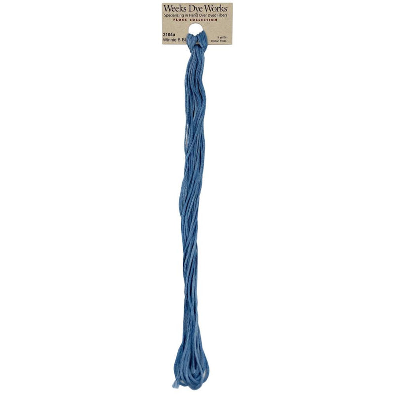 Weeks Dye Works 6-Strand Embroidery Floss 5yd - Winnie B Blue, ODF 2104a