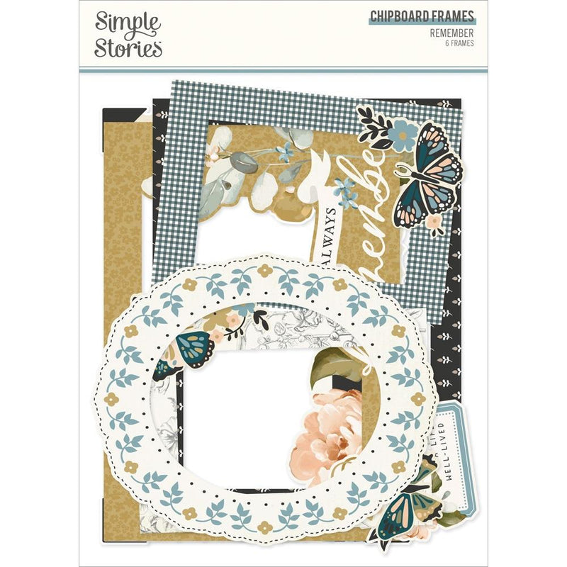 Simple Stories - Chipboard Frames - Remember, REM21525