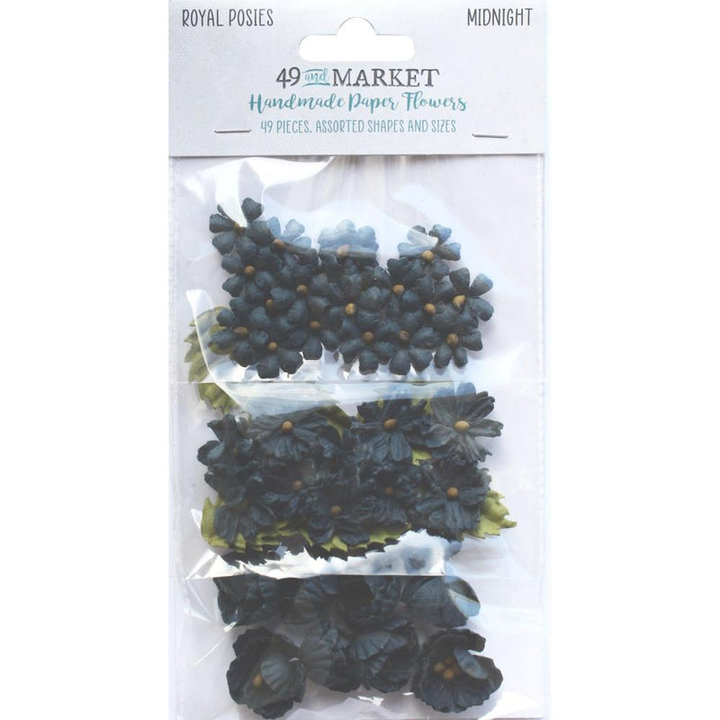 49 and Market Paper Flowers - Royal Posies - Midnight, RP-34062