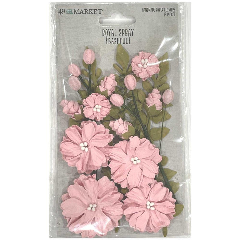 49 and Market Paper Flowers - Royal Spray - Bashful, RS-35403