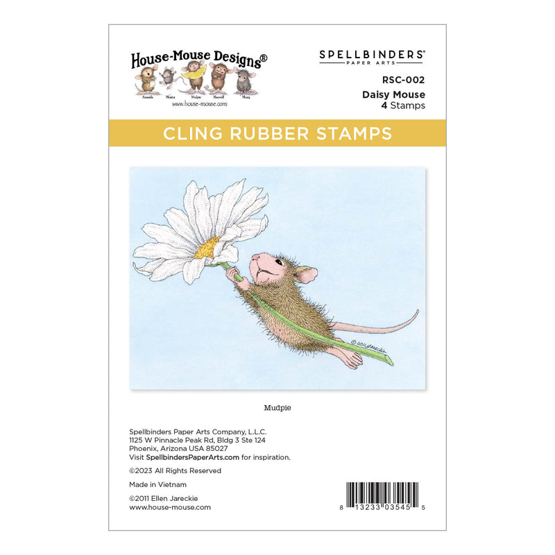 House Mouse Designs Cling Rubber Stamps - Daisy Mouse, RCS-002