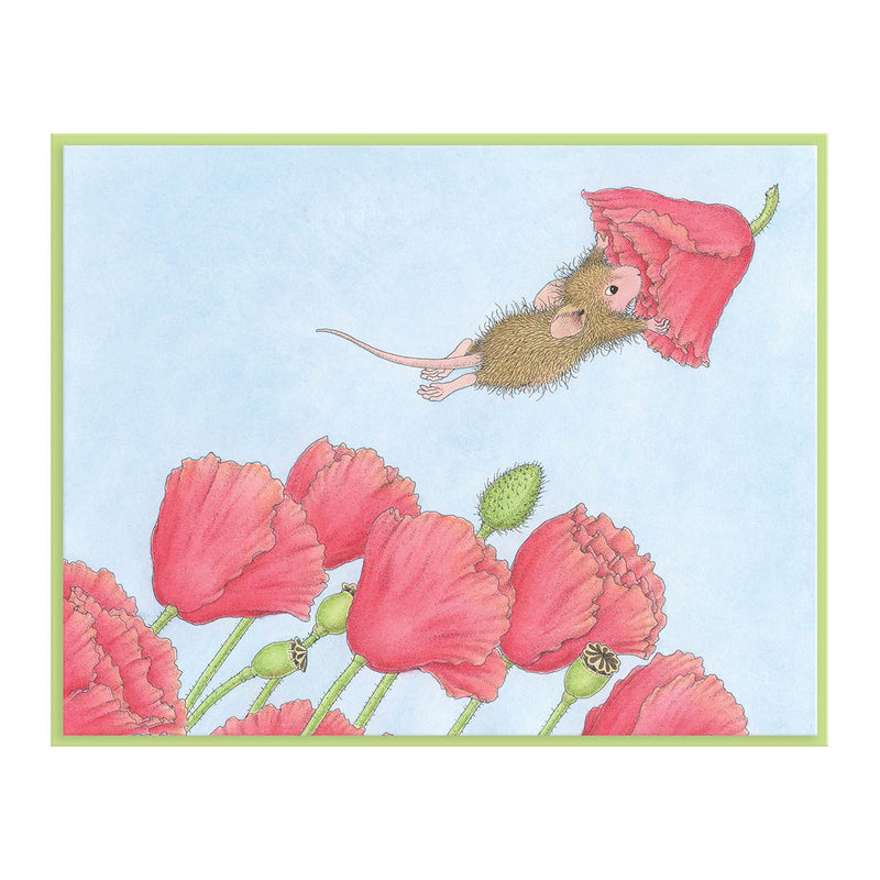 House Mouse Designs Cling Rubber Stamps - Popping By, RCS-004