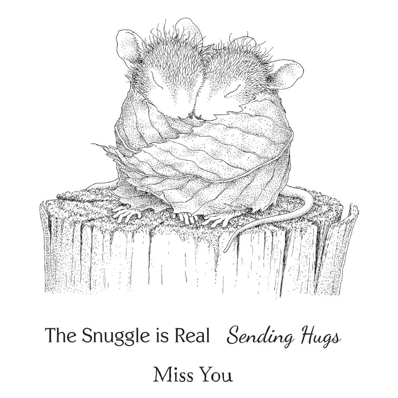 House Mouse Designs Cling Rubber Stamps - Snuggle Up, RSC-019