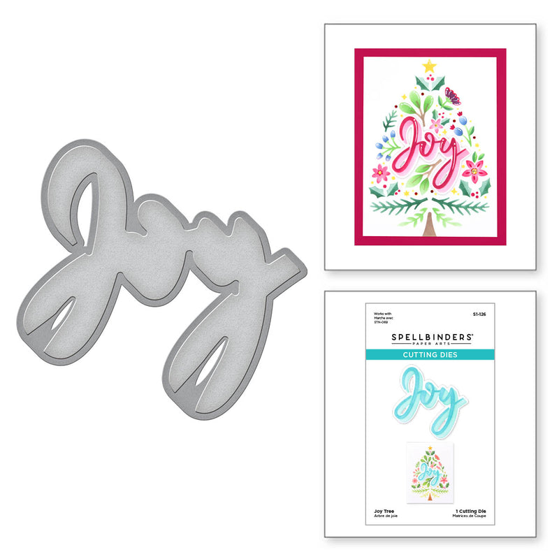 Spellbinders - Layered Joy Tree Stencil & Die Bundle, BD-0776