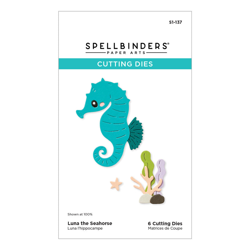 Spellbinders Etched Dies - Luna the Seahorse, S1-137