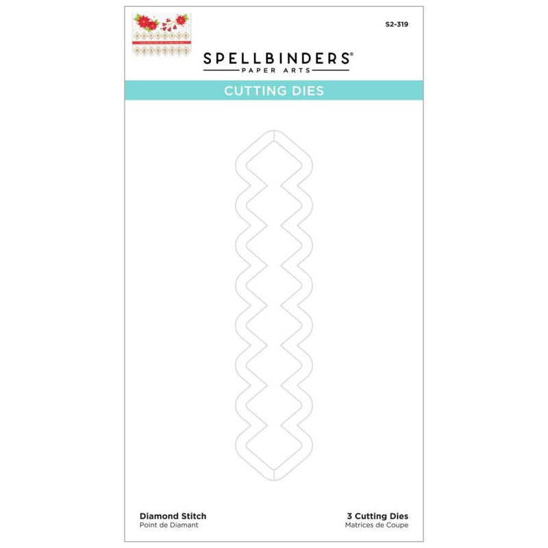 Spellbinders Etched Die Set - Diamond Stitch, S2-319