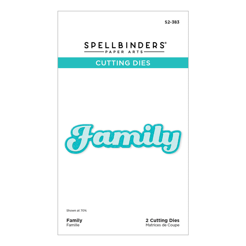 Spellbinders Etched Dies - Family, S2-383