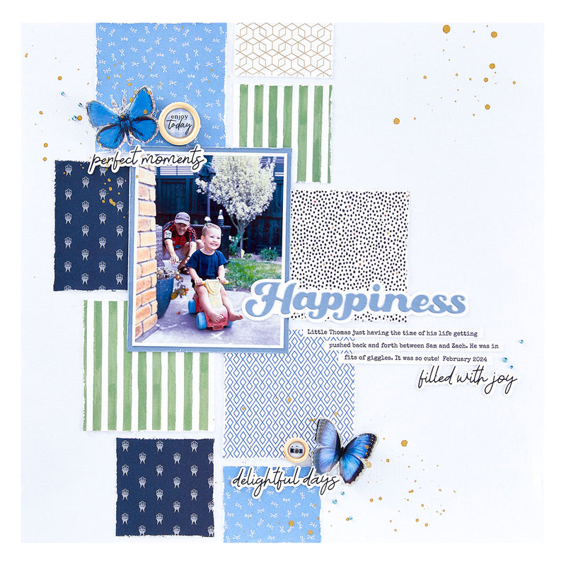 Spellbinders Etched Dies - Happiness, S2-384