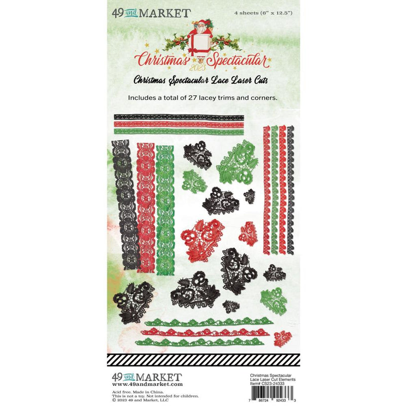 49 & Market Laser Cut Elements- Christmas Spectacular 2023 - Lace, S2324333