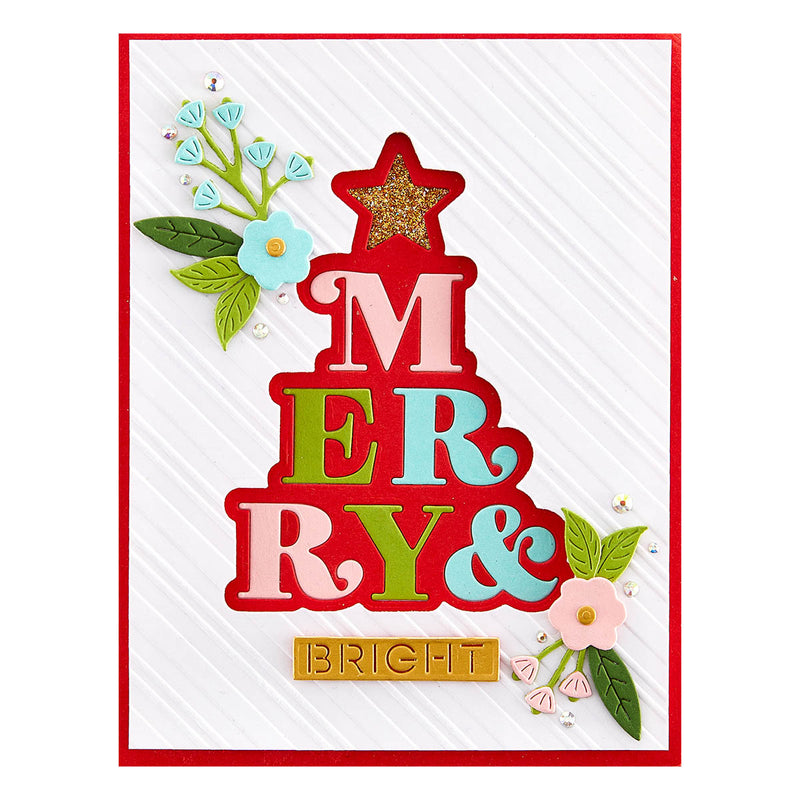 Spellbinders Etched Dies - Merry & Bright Tree, S3-484