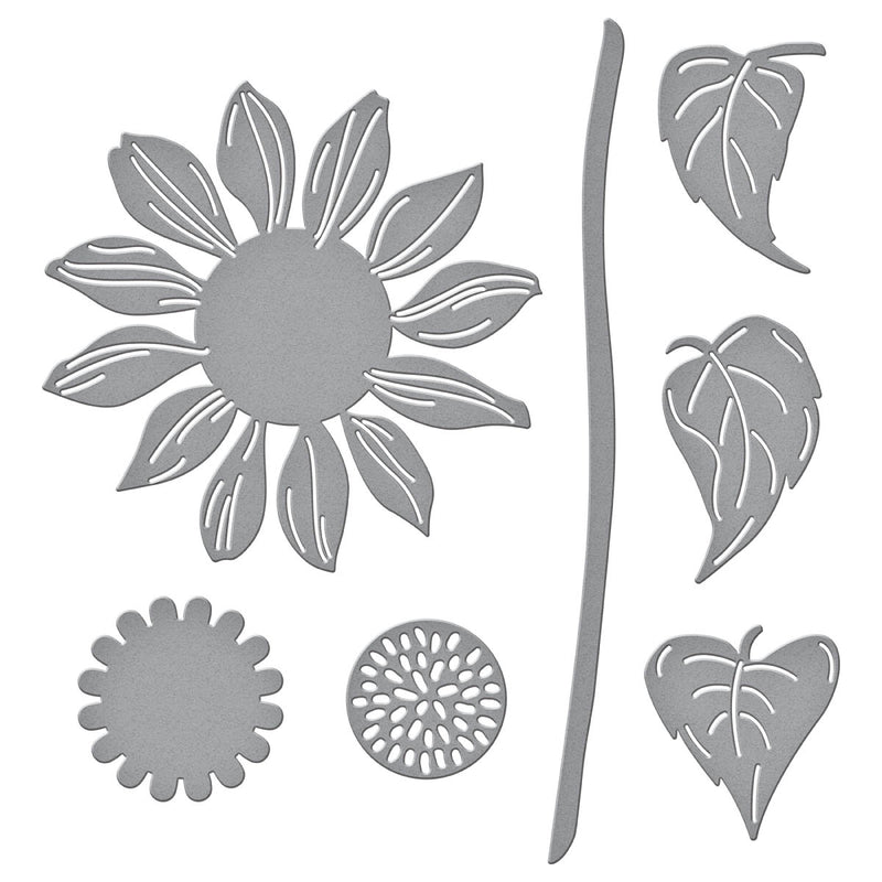 Spellbinders Etched Dies - Sunflower Serenade, S3-494