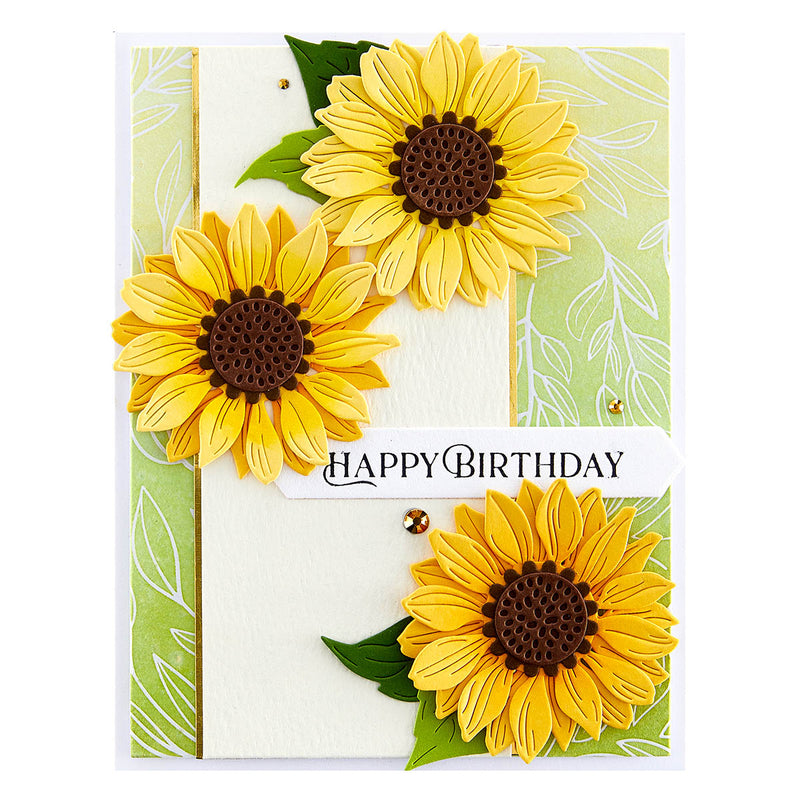 Spellbinders Etched Dies - Sunflower Serenade, S3-494