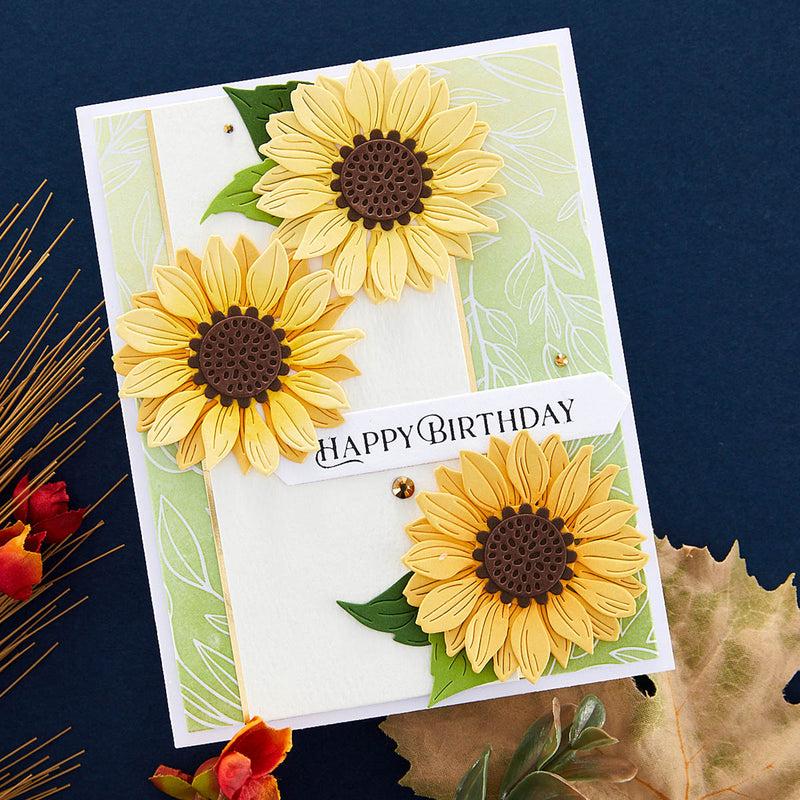 Spellbinders Etched Dies - Sunflower Serenade, S3-494