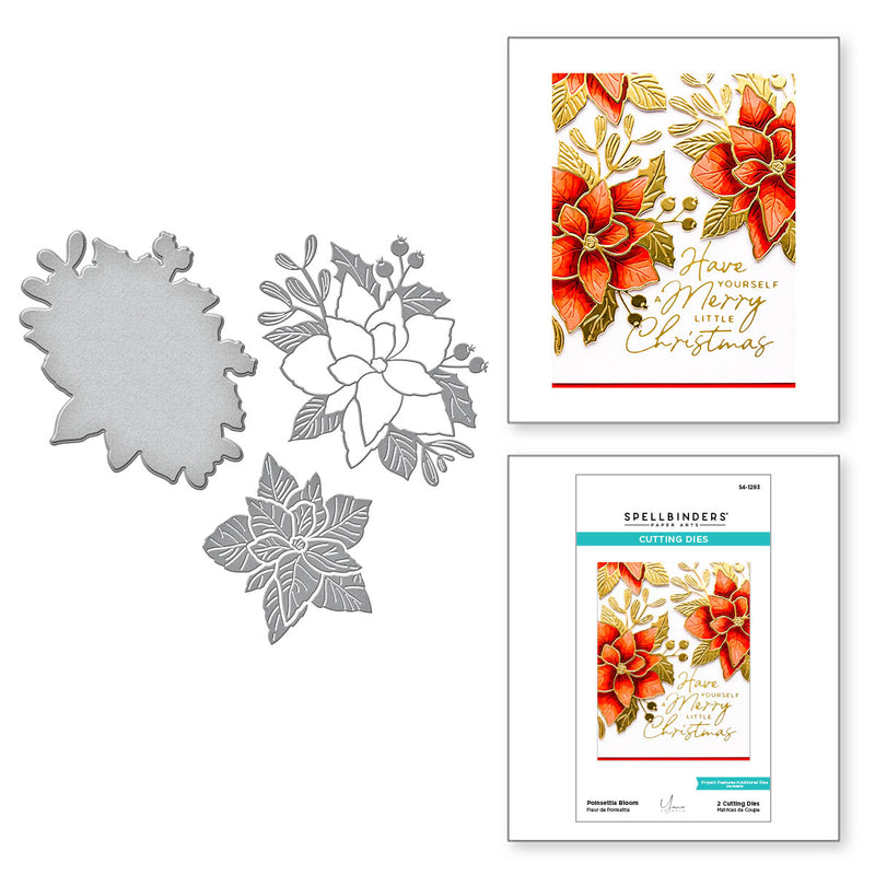 Spellbinders Etched Dies - Poinsettia Bloom, S4-1293