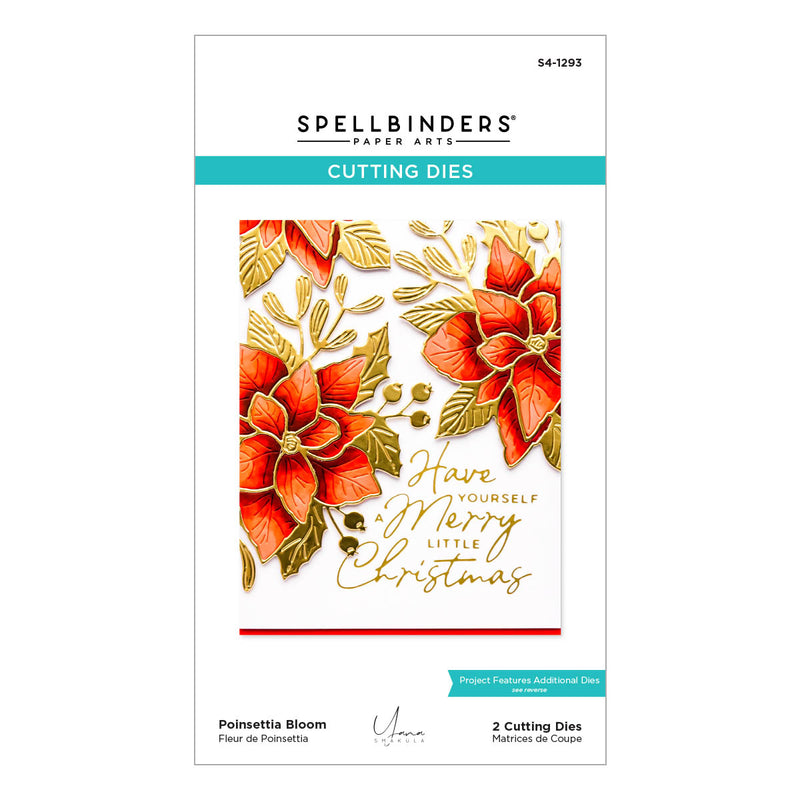 Spellbinders Etched Dies - Poinsettia Bloom, S4-1293