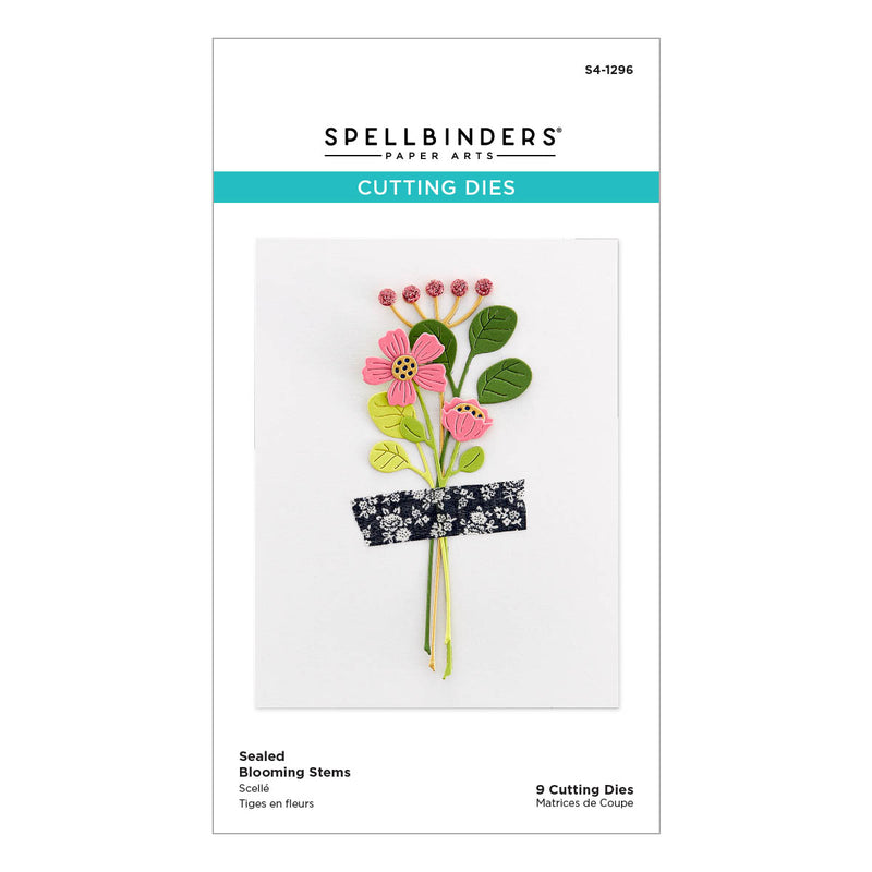 Spellbinders Etched Dies - Sealed Blooming Stems, S4-1296