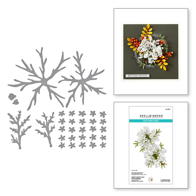 Spellbinders Etched Dies - Queen Anne's Lace & Ladybugs, S4-1327 by: Susan Tierney-Cockburn