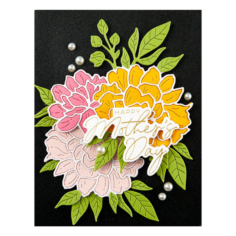 Spellbinders Etched Dies - Peony Celebration, S4-1333 by: Yana Smakula