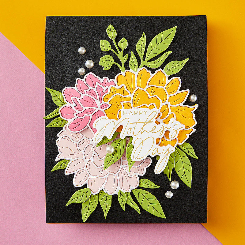 Spellbinders Etched Dies - Peony Celebration, S4-1333 by: Yana Smakula