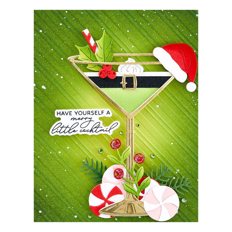 Spellbinders Etched Dies - Christmas Cocktails, S4-1374