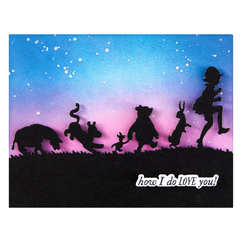 Spellbinders Etched Die Set - Pooh & Friends Silhouette, S4-1426