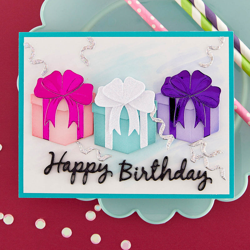 Spellbinders Etched Dies - Birthday Wreath Add-Ons, S5-600 by: Suzanne Hue