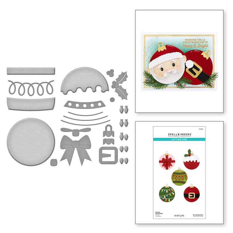 Spellbinders Cutting Dies - Festive Ornaments, S5-607 by Nichol Spohr