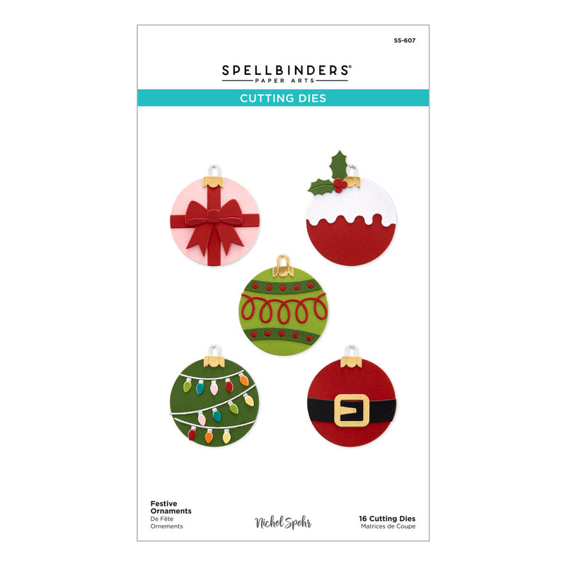 Spellbinders Cutting Dies - Festive Ornaments, S5-607 by Nichol Spohr