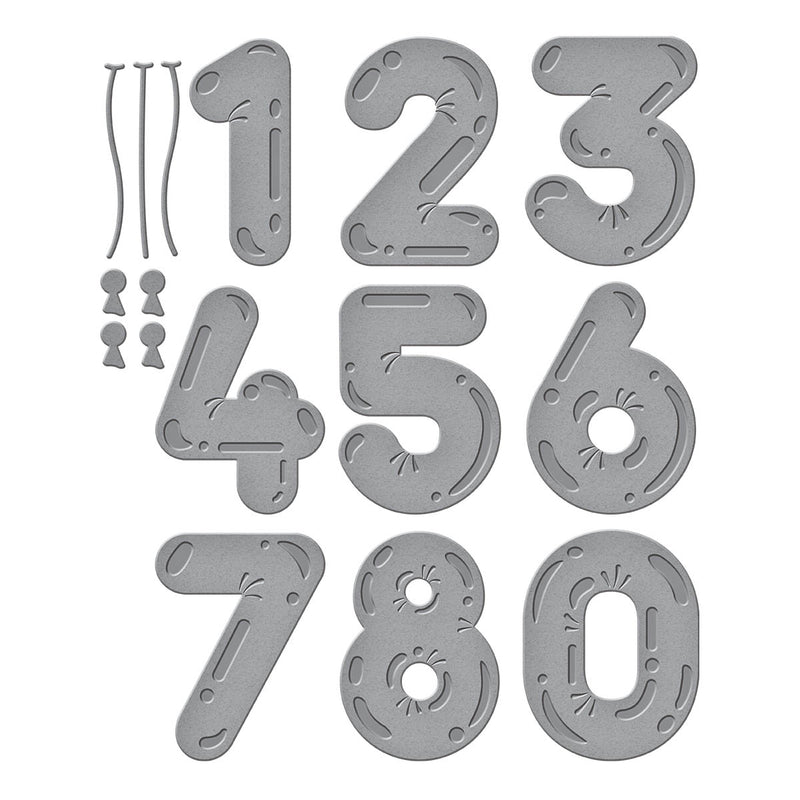 Spellbinders Etched Die Set - Birthday Balloons, S5-614