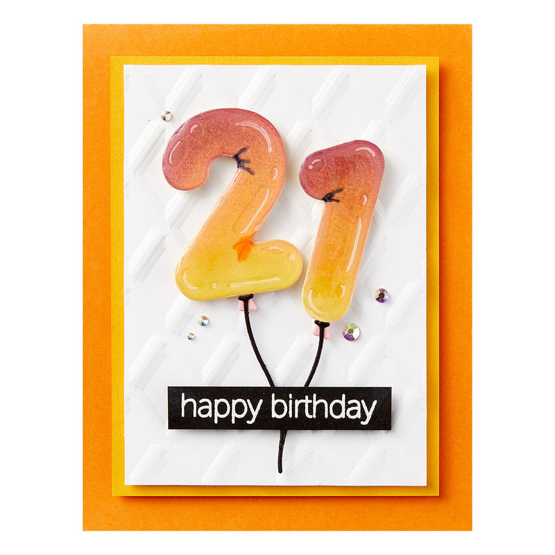 Spellbinders Etched Die Set - Birthday Balloons, S5-614