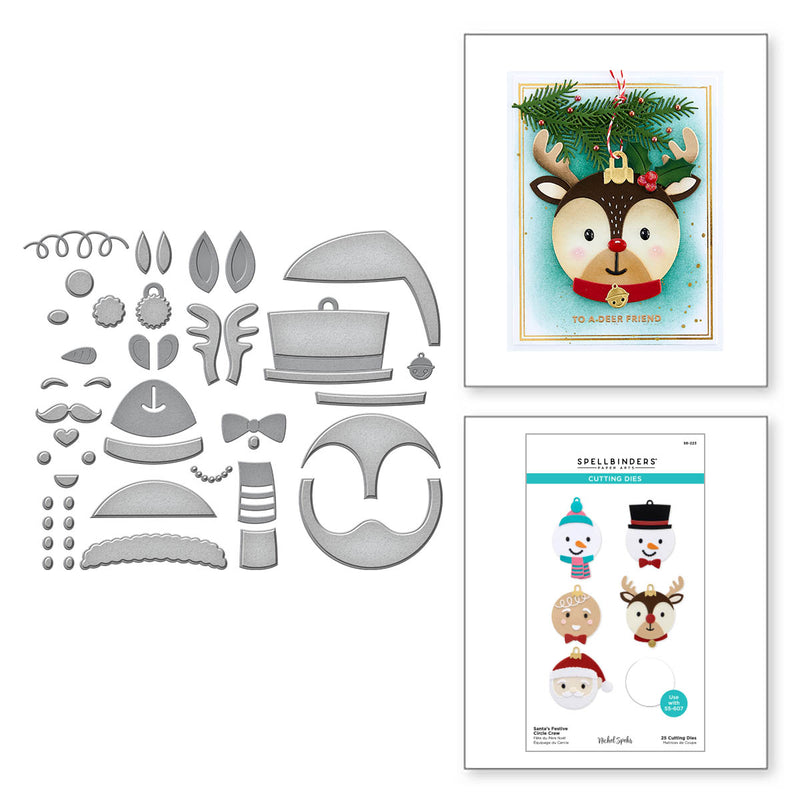 Spellbinders Cutting Dies - Santa's Festive Circle Crew, S6-223 by Nichol Spohr