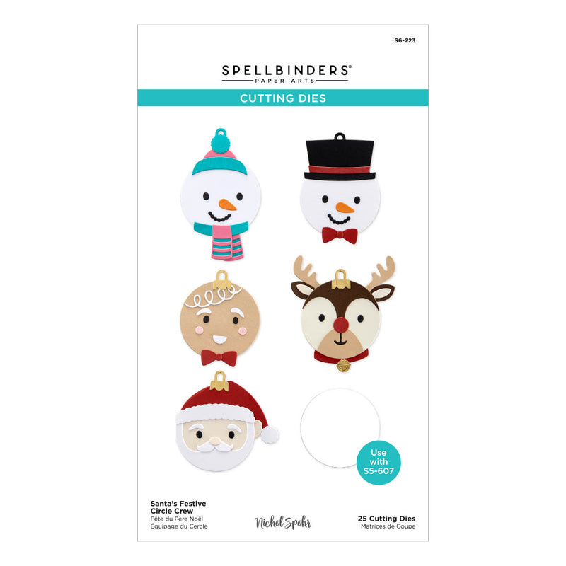 Spellbinders Cutting Dies - Santa's Festive Circle Crew, S6-223 by Nichol Spohr