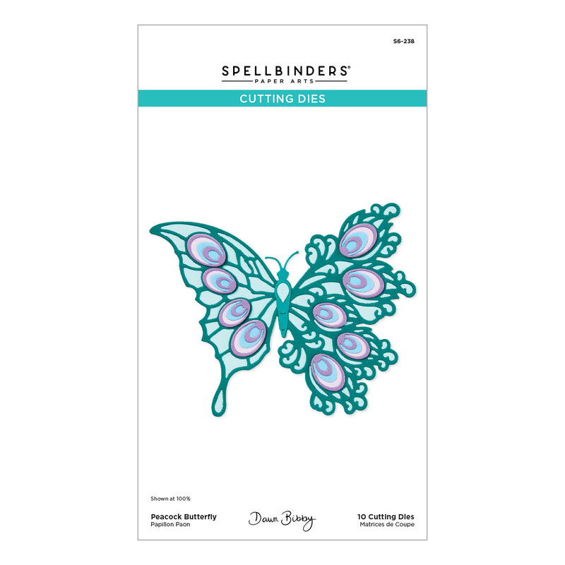 Spellbinders Etched Dies - Peacock Butterfly, S6-238 by Dawn Bibby