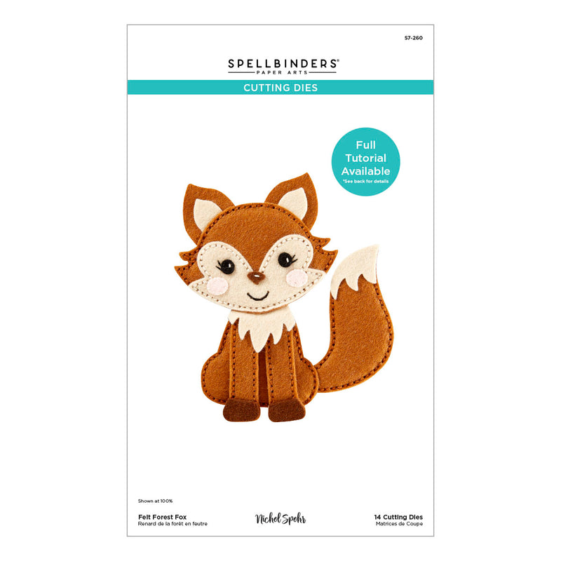 Spellbinders Etched Die Set - Felt Forest Fox, S7-260 by: Nichol Spohr