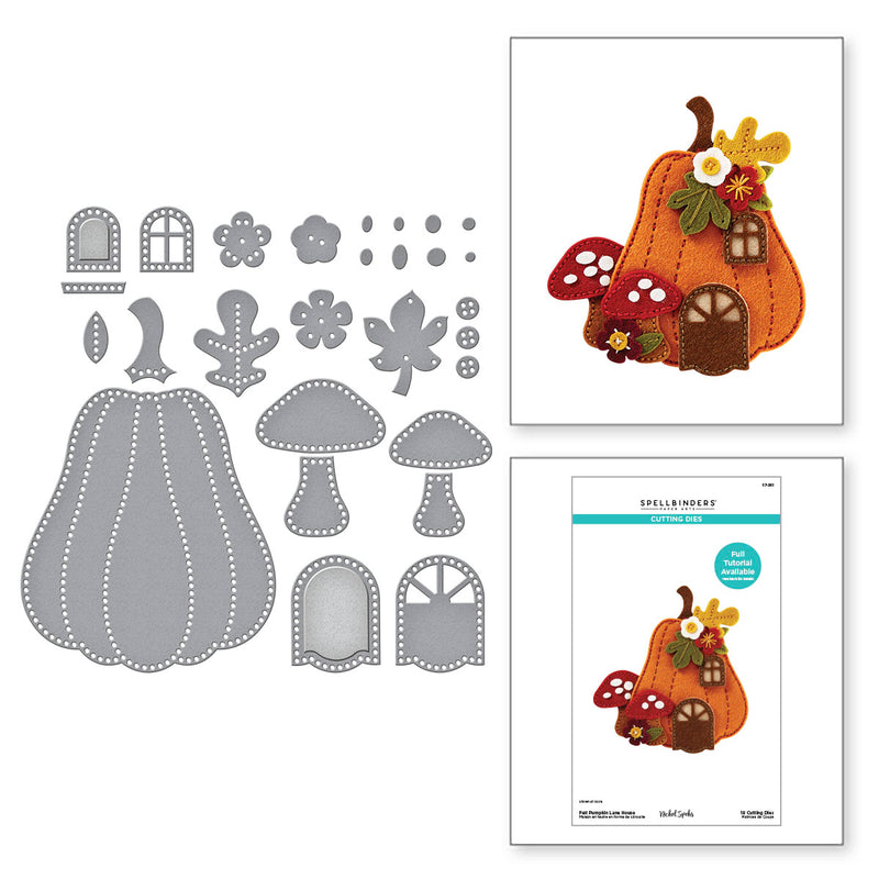 Spellbinders Etched Die Set - Felt Pumpkin Lane House, S7-261 by: Nichol Spohr