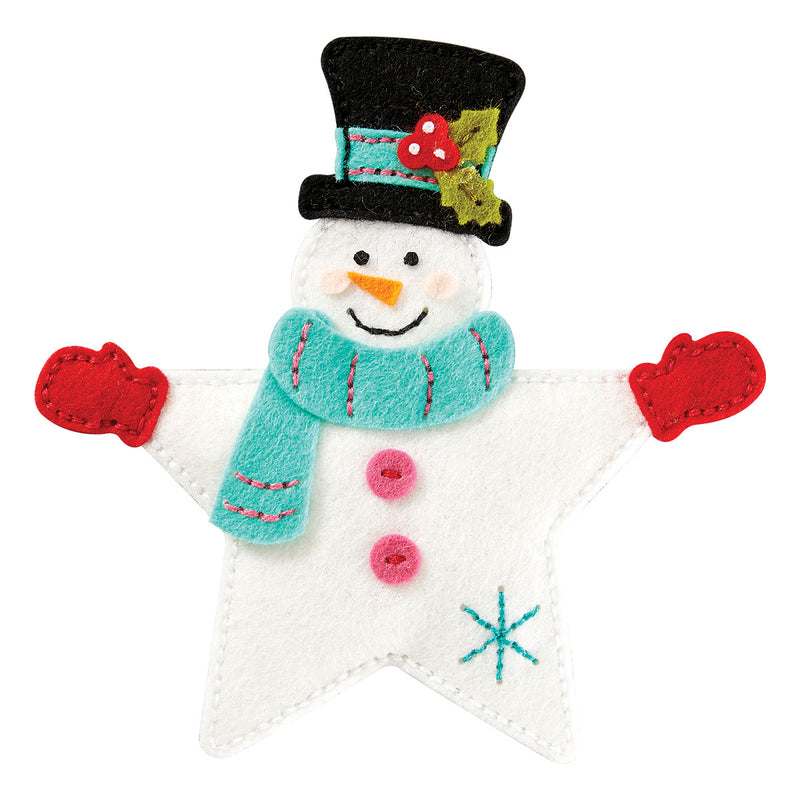 Spellbinders Etched Die Set - Felt Snowman Star, S7-262 by: Nichol Spohr