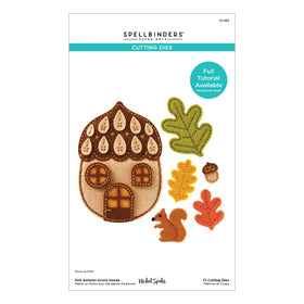 Spellbinders Etched Die Set - Felt Autumn Acorn House, S7-263 by: Nichol Spohr