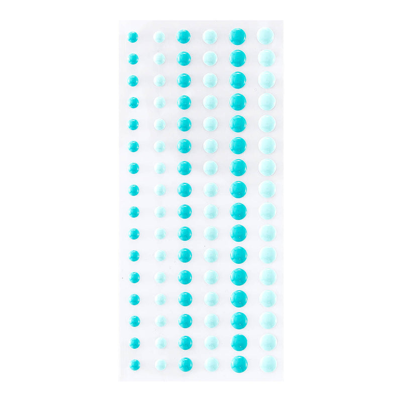 Spellbinders Dimensional Enamel Dots - Two-Tone Teal, SCS-287