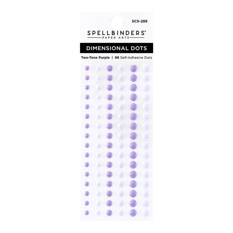 Spellbinders Dimensional Enamel Dots - Two-Tone Purple, SCS-289