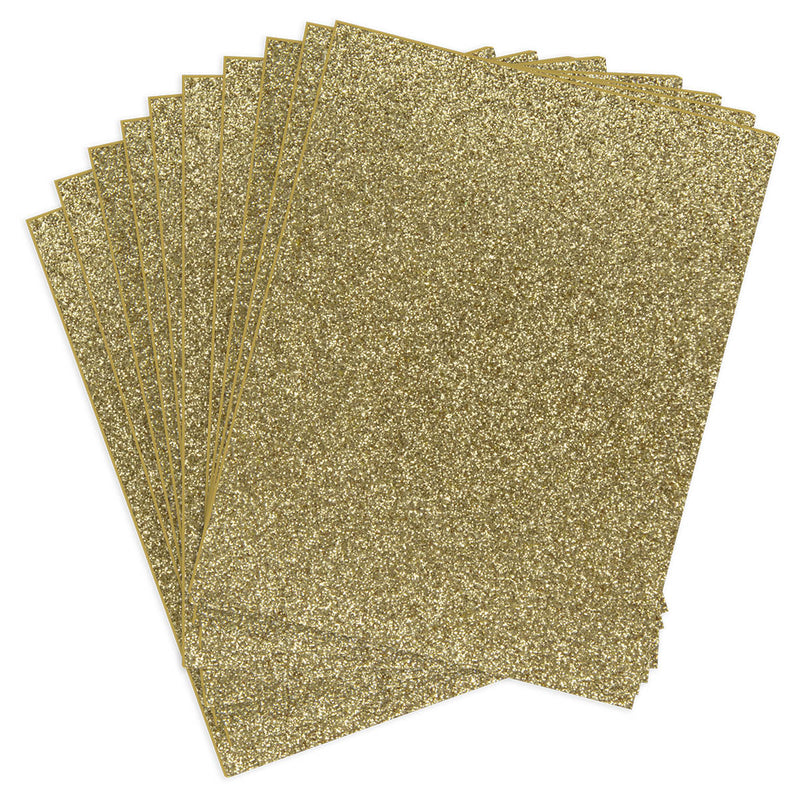 Spellbinders Pop-Up Die Cutting Glitter Foam Sheets - Gold, SCS-293