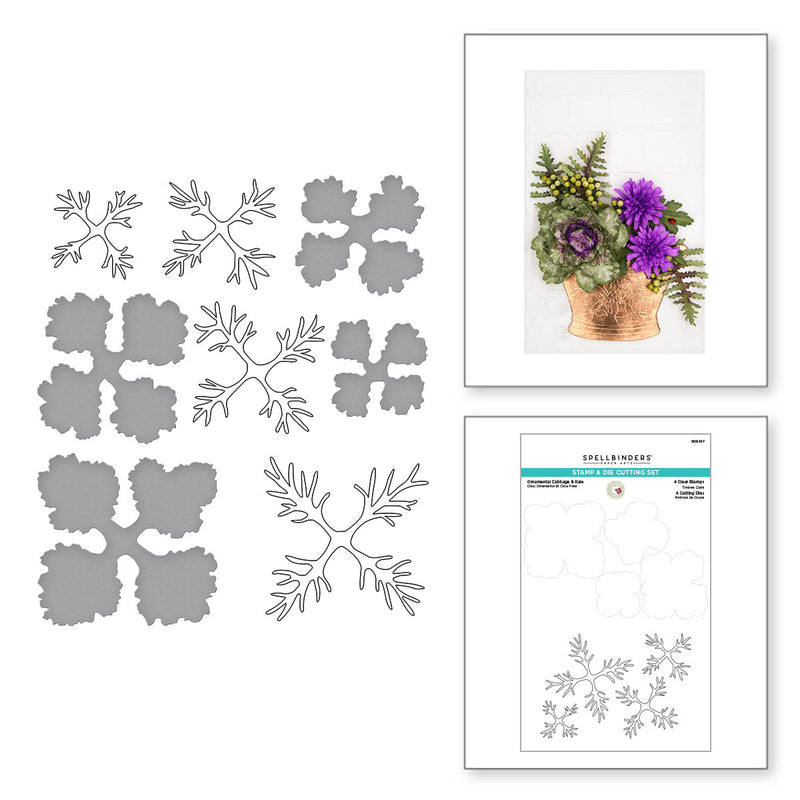 Spellbinders - Stamp & Die Set - Ornamental Cabbage & Kale, SDS-187