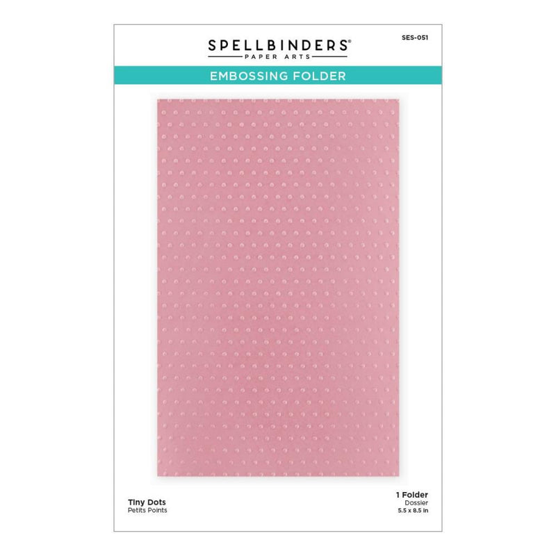 Spellbinders 2D Embossing Folder - Tiny Dots, SES-051