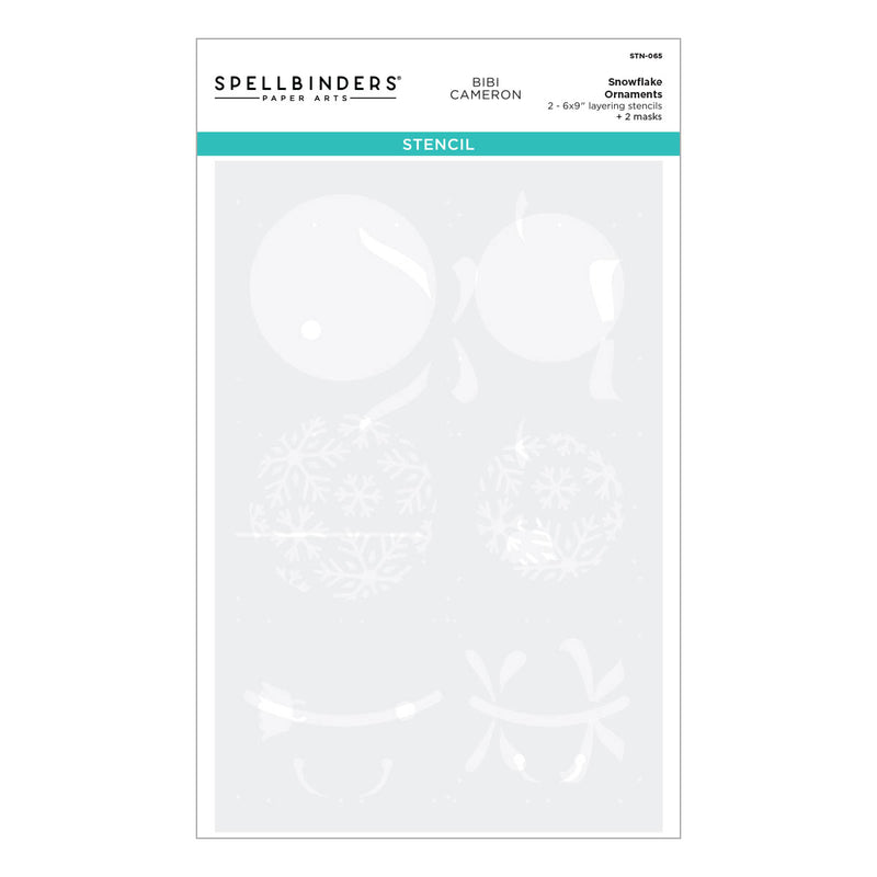 Spellbinders Stencil - Snowflake Ornaments, STN-065