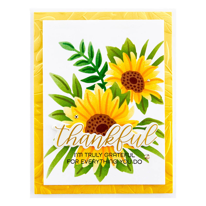 Spellbinders Layering Stencil Set - Layered Sunflower, STN-071