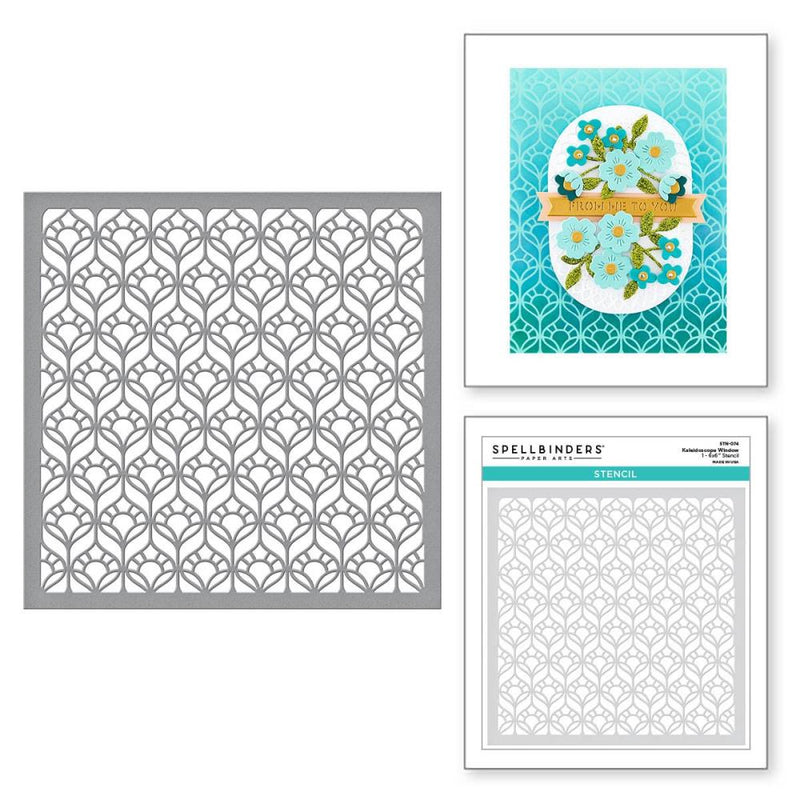 Spellbinders Stencil - Kaleidoscope Window, STN-074