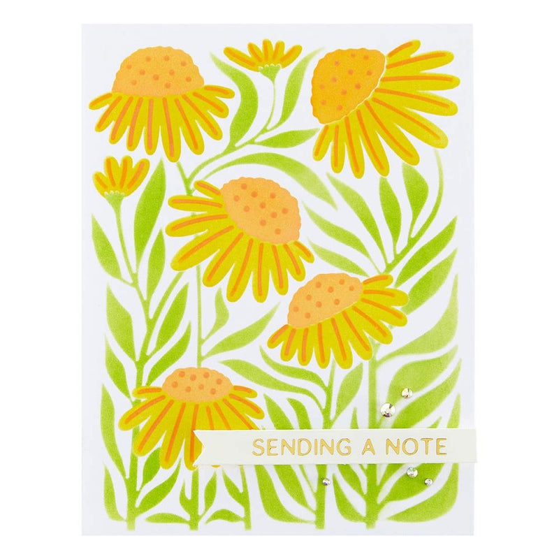 Spellbinders Layering Stencil Set - Coneflowers, STN-077