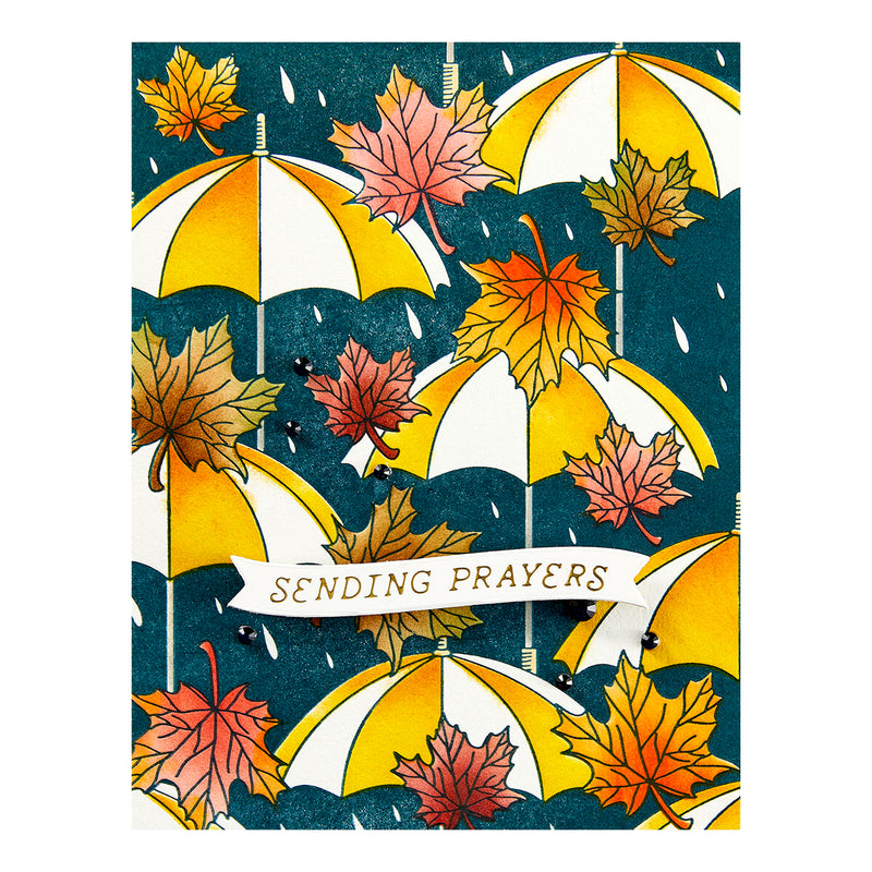 Spellbinders BetterPress Press Plate - Autumn Rain, BP-224