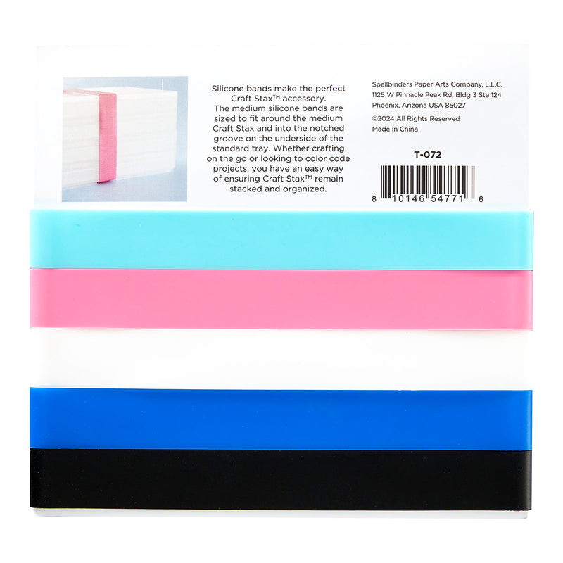 Spellbinders - Craft Stax Silicone Bands - Medium, T-072