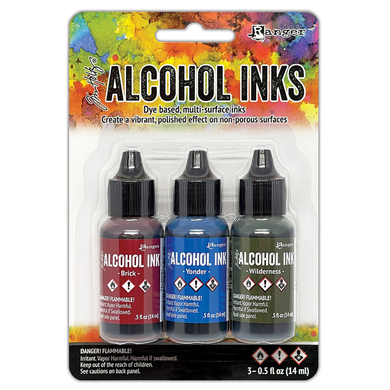 Tim Holtz Alcohol Ink .5oz, 3Pk - Expedition, TAK86123